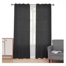 Juego De Cortinas En Tela Voile Bual 150x210 Sentite Bella