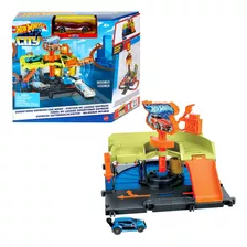 Hot Wheels, Pista De Juguete, Autolavado De La Ciudad, Hot Wheels City, Edad 4 Años En Adelante, Juguete Para Niños