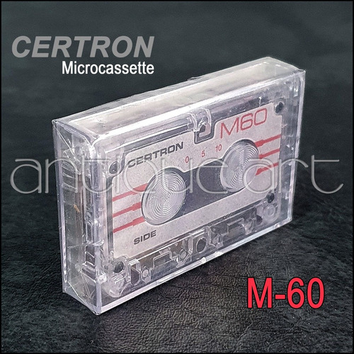 A64 Microcassette Cinta Audio Certron M60 Minutos Sellado
