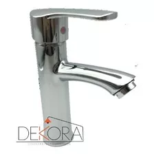 Llave Monomando Baño Lavatorio Lavamanos + Flexibles Dekora 