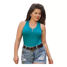 Regatinha Feminina Camiseta Regata Basica Fitnes Casual Lisa