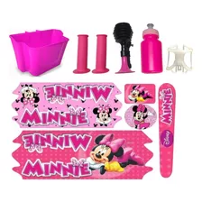 Adesivo Minie Bicicleta Infantil Buzina Manopla Minnie Aro16