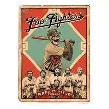 Quadro Poste Mdf Foo Fighters Live At Wrigley Field Concert 
