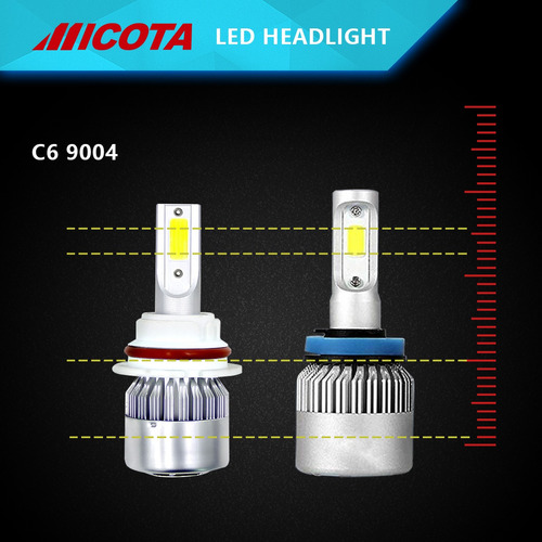 Foco Led Automotive C6 H4/9004/9007/h13 Faros Delanteros 60w Foto 3