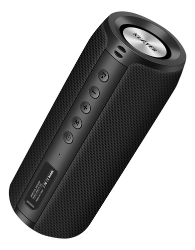 Bocina Portátil Kuiiyer E311-bocina Bluetooth Altavoz Subwoofer Impermeable Color Negro