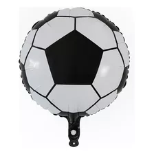 10 - Balão Bexiga Metalizado Festa Bola De Futebol - 45cm