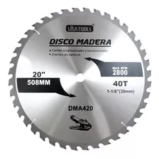 Disco Para Madera Uyustools 20 X 40 Dientes Dma420
