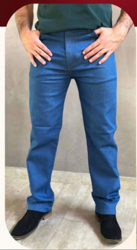 Calça Jeans Trabalho Serviço Reforçada Básica Frete Grátis