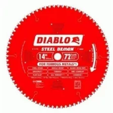 Hoja De Sierra Diablo D1472cf, 14'', 72t, Para Metal
