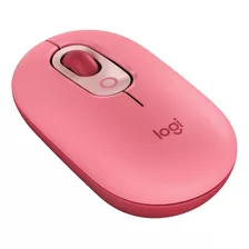 Mouse Inalámbrico Raton Portátil Logi Ergonómico Usb -rosado