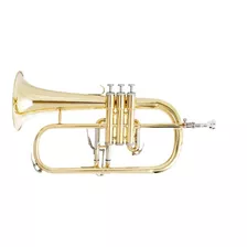 Flugelhorn Gatilho (sib) Laqueado Dourado Halk