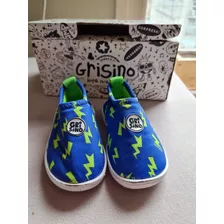 Zapatillas Bebé Grisino Azules Talle 18