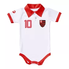 Body De Bebê Flamengo Camisa Polo Oficial