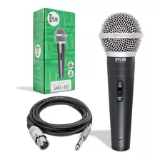 Kit 2 Microfones Dylan Smd-100 C/cabo Novo Promoção