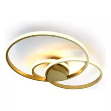 Plafon Ring Dourado 54 Watts 3000k