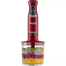 Mixer E Processador 2 Em 1 Turbo Red 600 Lenoxx Cor Vermelho 220v