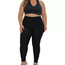 Legging Plus Size Flocada Bolha Roupa De Academia Fitness