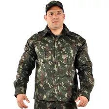 Camisa Militar Camuflada Adventure Manga Longa Original