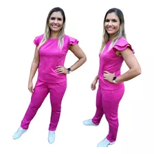 Uniforme Malha Conjunto - Pijama Cirurgico Hospitalar -scrub