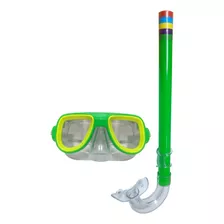 Snorkel E Máscara Para Mergulho Belfix 39800 Verde