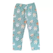 Pantalón Térmico Pijama De Polar Estampado Talles Reales 