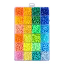 * 24 Colores Fusibles Cuentas Hama Beads Diy Kit Juego De