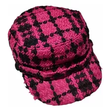 Gorro De Lana Mujer Diseño Cuadritos Varios Colores