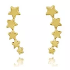 Brinco Ear Cuff Estrela Banhado A Ouro 18k Antialérgico 