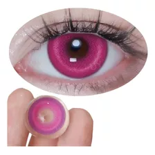 Lentes De Contacto Color Rosado Con Estuche Incluido Cosplay