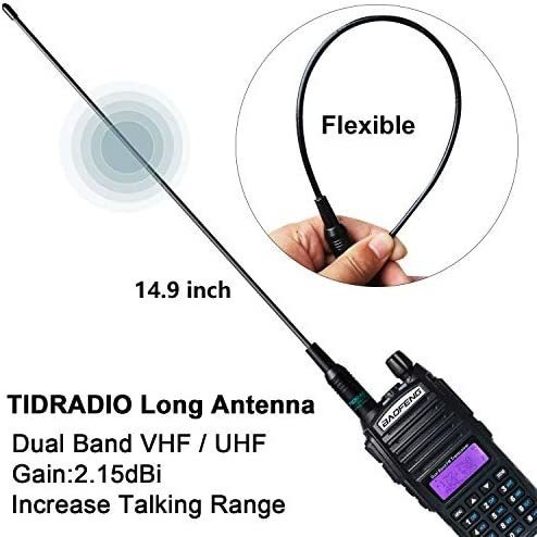 Radio Baofeng Uv-80 2 Caminos Pregramacin Antena -negro Foto 4