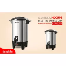 Termo Electrico 6lt 1090w Cafetera Decakila Aluminio Color Plateado