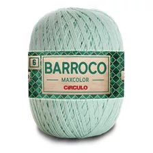 Barbante Barroco Maxcolor 6 Fios 400gr Linha Crochê Colorida Cor Verde Candy