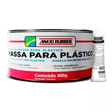 Massa Poliester Para Plasticos 400 Gramas Maxi Rubber