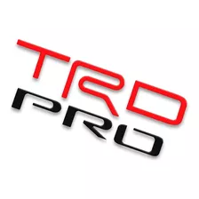 Emblema, Letras Insertadas Trd Pro Toyota Tundra En Gel 3d.