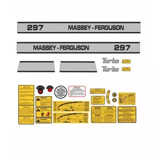 Kit Etiquetas Compatível Trator Massey Ferguson 297 Turbo