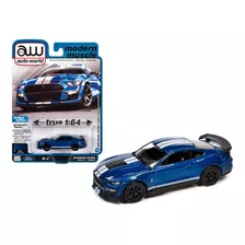 Miniatura Ford Shelby Gt-500 Carbon '21 1:64 Auto World Azul