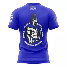 2x Camiseta Profit Dry Fit Espartano Preta Ou Azul Ou Branca