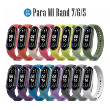 Correa Para Xiaomi Mi Band 5 Silicona Colores 16 Pcs