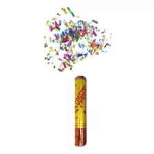 Lança Confete Colorido Metalizado Com Lacre De Segurança