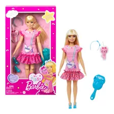 Minha Primeira Barbie Com Vestido Hll18