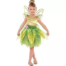 Traje Tinkerbell Clásico Halloween Disfraz Para Niñas Pequeñ