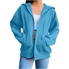 Jaqueta De Moletom Feminina Com Capuz Sólido H Coat Loo 2302