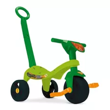 Velotrol Triciclo Tchuco Dinossauro C/ Haste - Samba Toys Cor Laranja