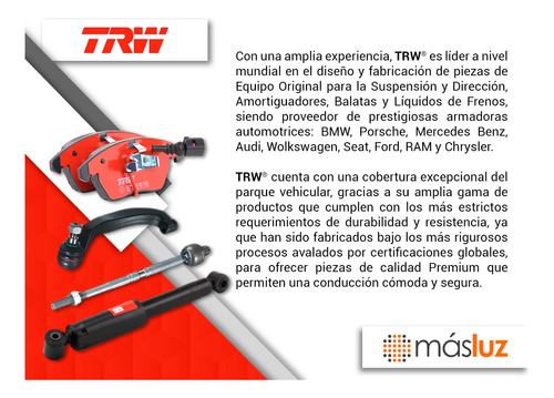 Balatas Bajos Metales Traseras Montero Sport 2014/2015 Trw Foto 4