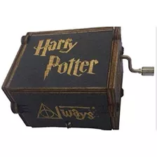 Caixinha De Música Harry Potter Preta - Manivela