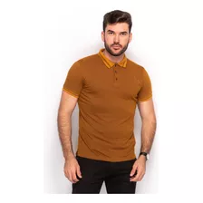 Camisa Polo Masculina Estampada Algodão Qualidade Slim 