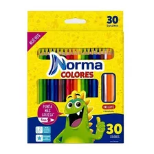 Colores Redondos X 30 Incluye 6 Metalizados Norma