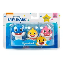 Kit Mini Figuras Baby Shark Famíly Shark 2359 Sunny