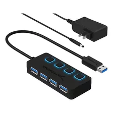 Hub Usb 30 De 4 Portas Sabrent Com Interruptores De Energia