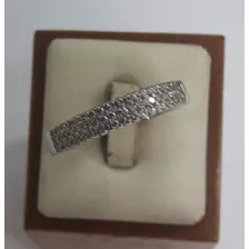 Exclusivo Anillo Tricillo Plata Fina Circones Rodinado Psp 